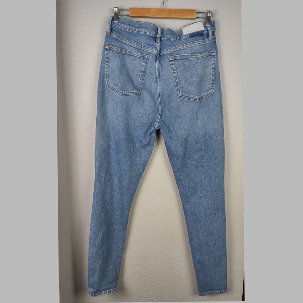 RE/DONE Ultra High Rise Jeans Fade Away Destroyed Size 31 - Picture 3 of 16